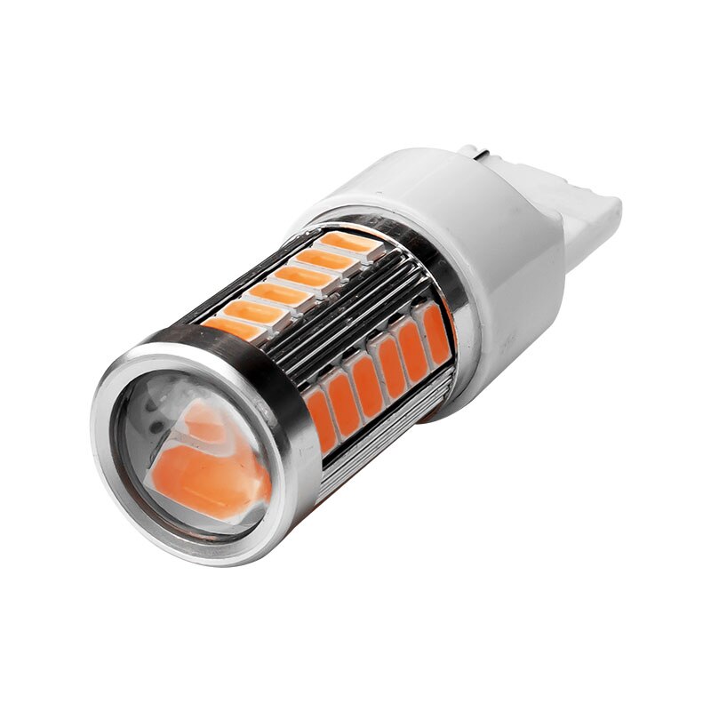 2 kpl  t20 7440 w21w wy21w 33 smd 5730 5630 led-auto keltainen keltainen suuntavilkkupolttimo punainen jarruvalo valkoinen automaatti peruutusvalot 12v 2x