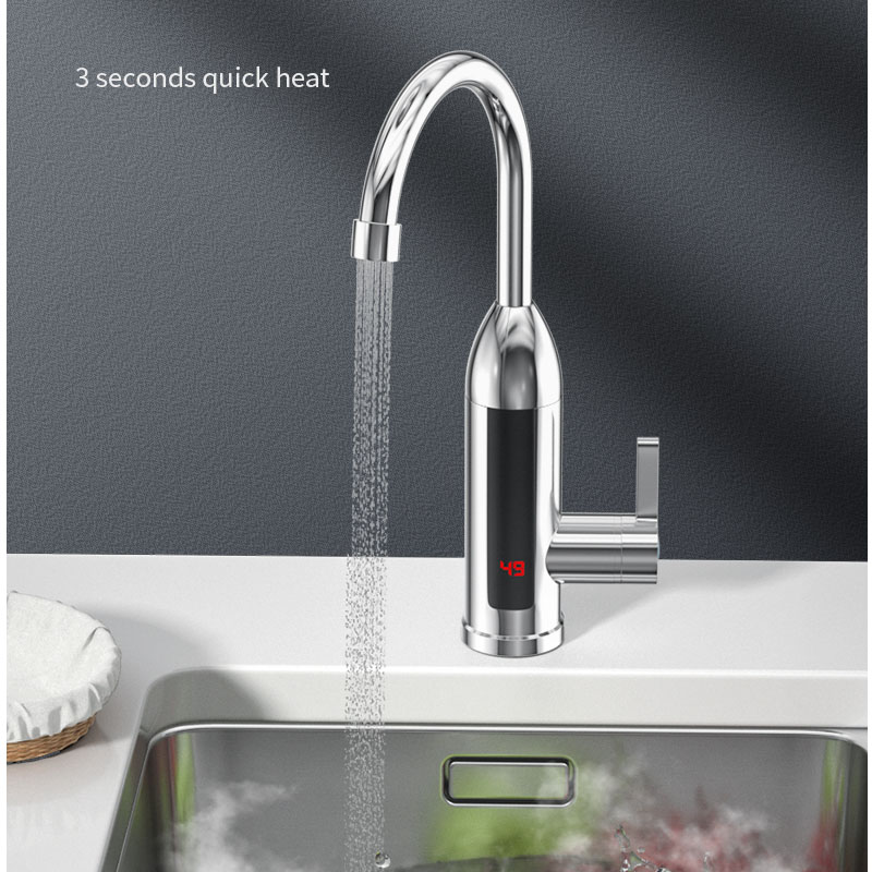3000 W elektrischer Warmwasserbereiter, Küchenarmatur, Wasserhahn, heißes und kaltes Wasser, Dual-benutzen-LCD-Anzeige, sofortige Heizung, Warmwasserbereiter, Wasserhähne