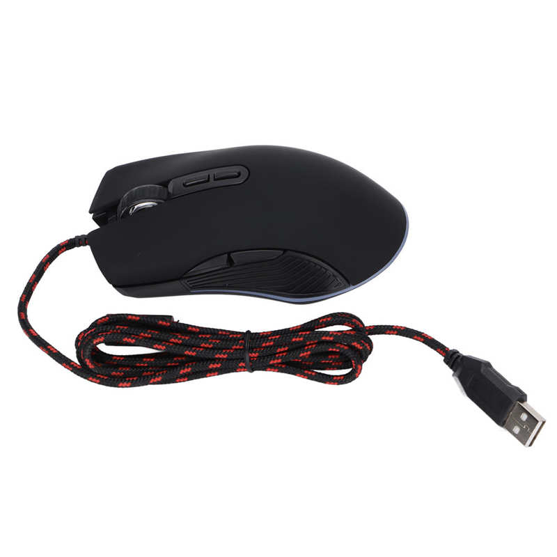 Wired RGB Mouse 4 DPI 4 RGB Modes Gaming Mouse Wired for OS X for Windows for Linux