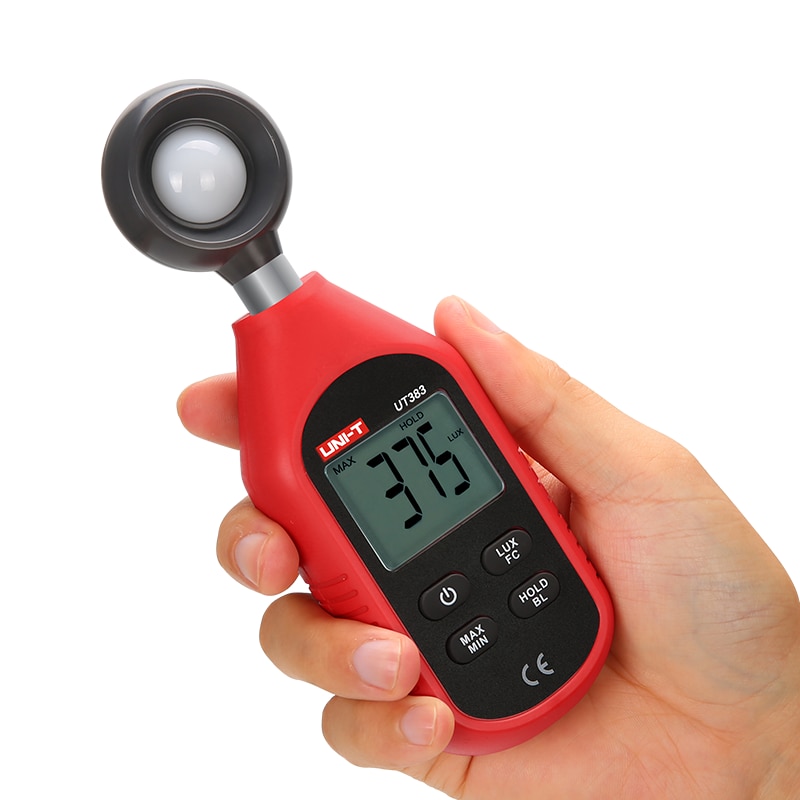 UNI-T Mini Light Meter Portable LCD digital temperature and humidity meter Anemometer Noise Meter LUX/FC UT333 UT353 UT363 UT383
