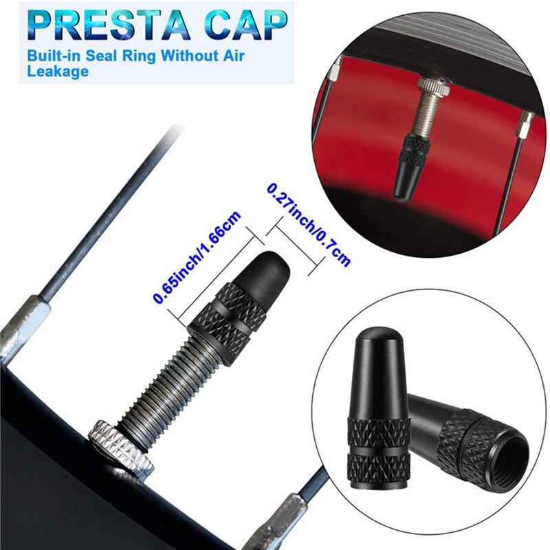 Bicycle Valve Adapter Set Valve Core Tool Set Of 26 American And French Valve Core Adapter Valve Cap Bicycle Pump Accessories