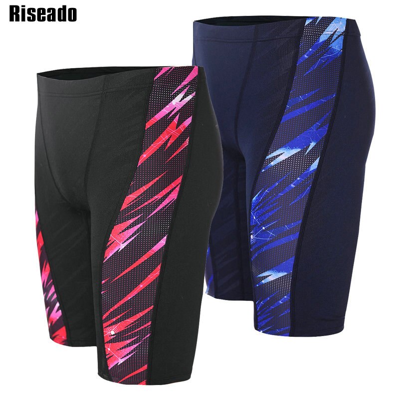 Riseado Sport Men's Swimwear Swimsuits Competition Swimwear Swimming trunks for Men Swim Shorts