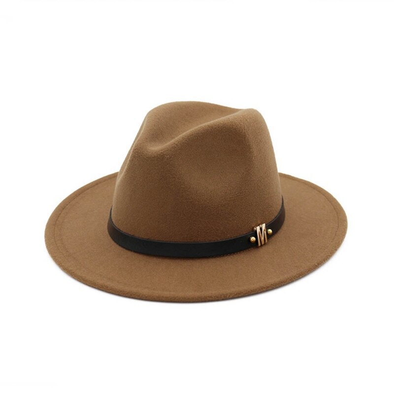 Hoeden Voor Mannen En Vrouwen 8 Stijl Wollen Cowboyhoed Retro Platte Top Grote Hoed Jazz Vilten Hoed Brede rand Hoed Gesp Mode Zonnehoed: KK