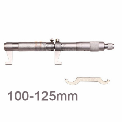 Insida mikrometer mått vernier mätverktyg mätverktyg metrisk linjal 0.01mm 5-30mm 25-50-75-100-125-150-175-200mm: 100-125mm