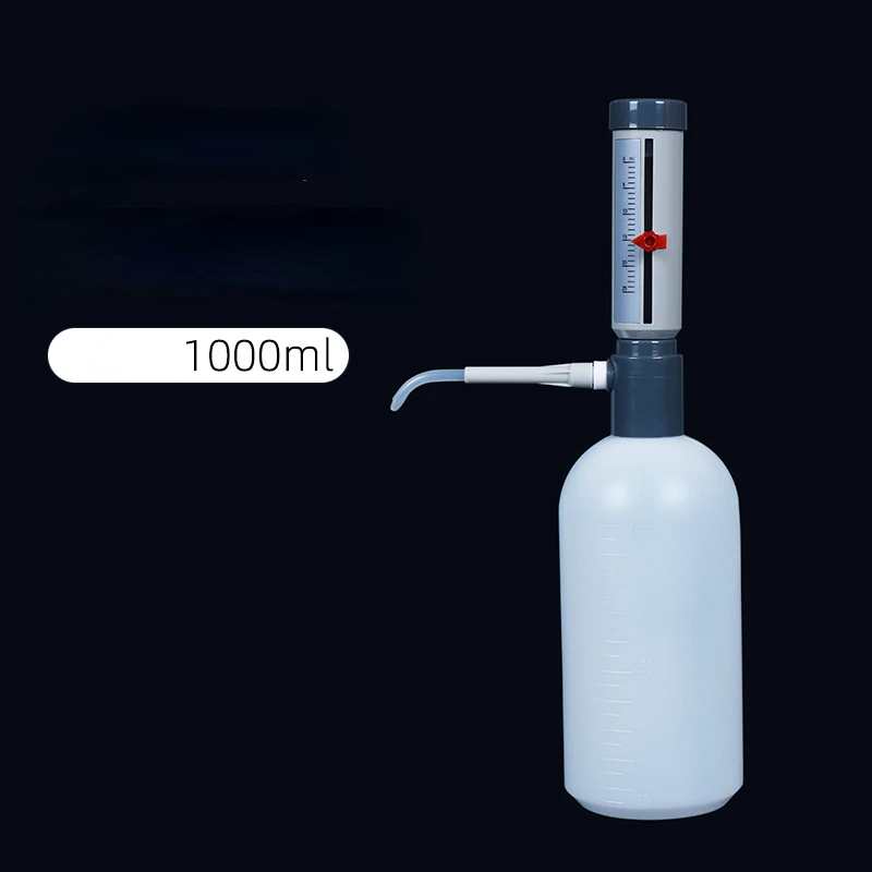 Dispensador de tapa de botella de laboratorio Gispenser 0-25ml Tipo de funda Separador cuantitativo ajustable