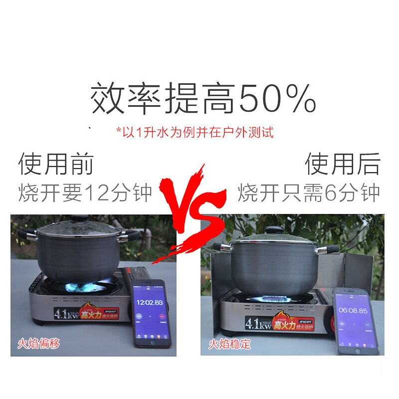 Outdoor Wind Screen Shield Foldable Stove Windshield Camping Cooking BBQ Gas Cassette Stove Camping Equipment ZM918