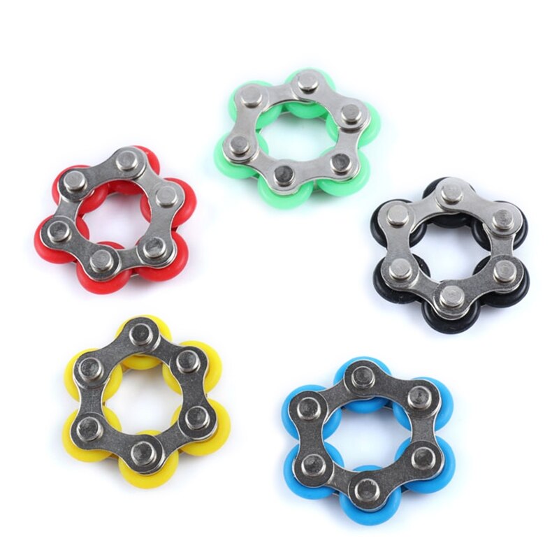 Sykkelkjede fikse spinner armbånd til autisme og adhd fikse leketøy anti understreke leketøy til låve / voksen / student