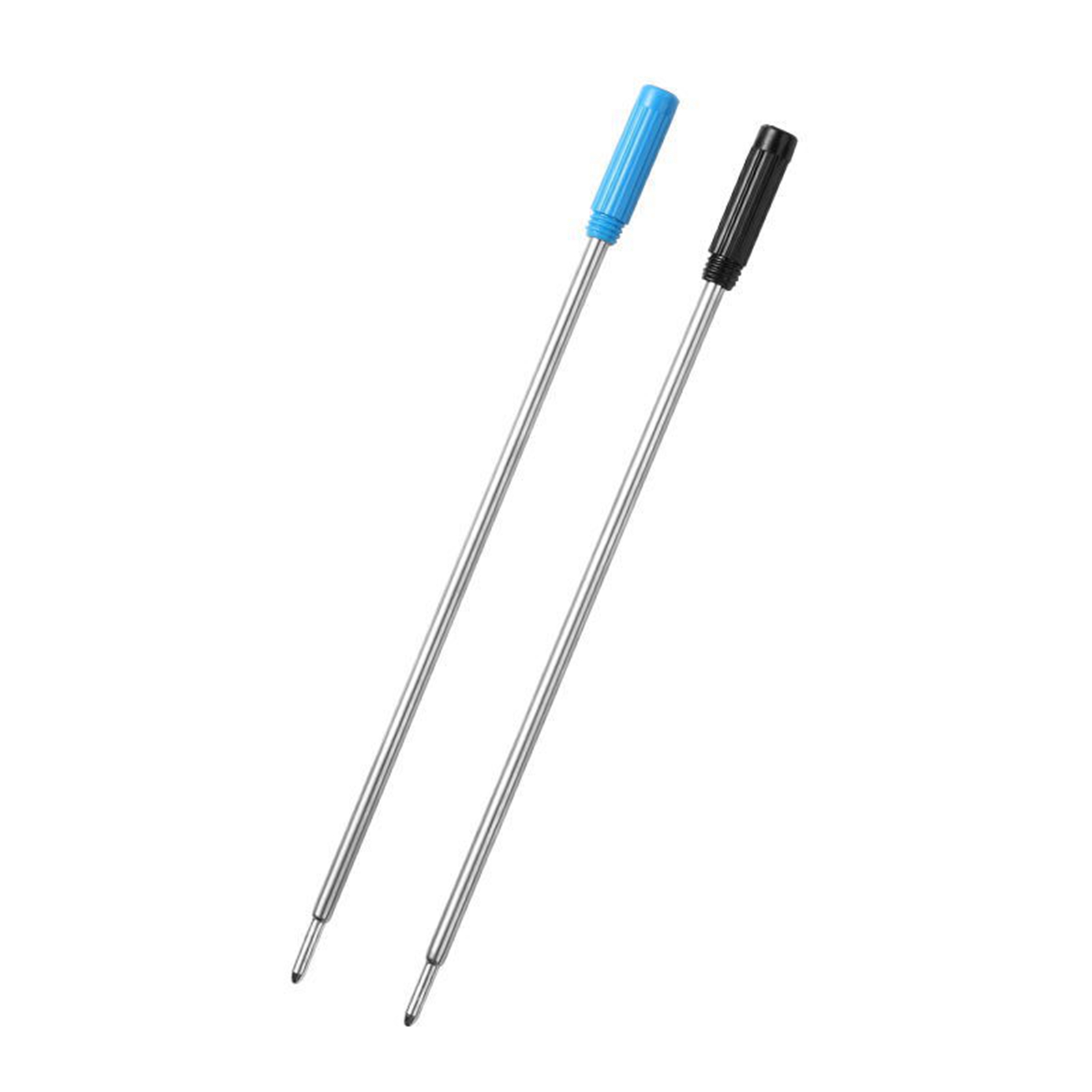 20 unids/set L: 4,5 en recambios de bolígrafo para bolígrafos cruzados punta media tinta azul negra material de oficina escolar papelería
