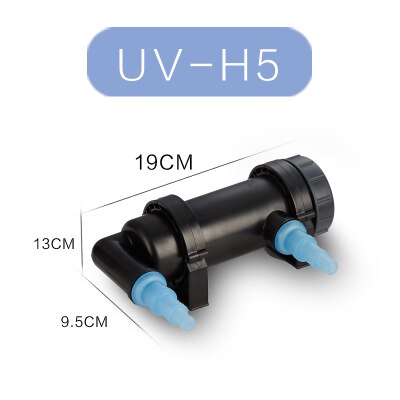 JEBO 36W UV Sterilizer Lamp Light Ultraviolet Filter Clarifier Water Cleaner For Coral Koi Fish Pond, Aquarium UV Lamp: 5WExternal germicida