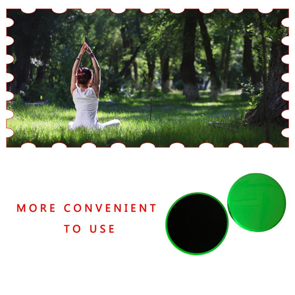 2 pièces coulissant curseur glisse disques Fitness disque exercice plaque coulissante pour Yoga gymnastique abdominale noyau entraînement équipement d'exercice