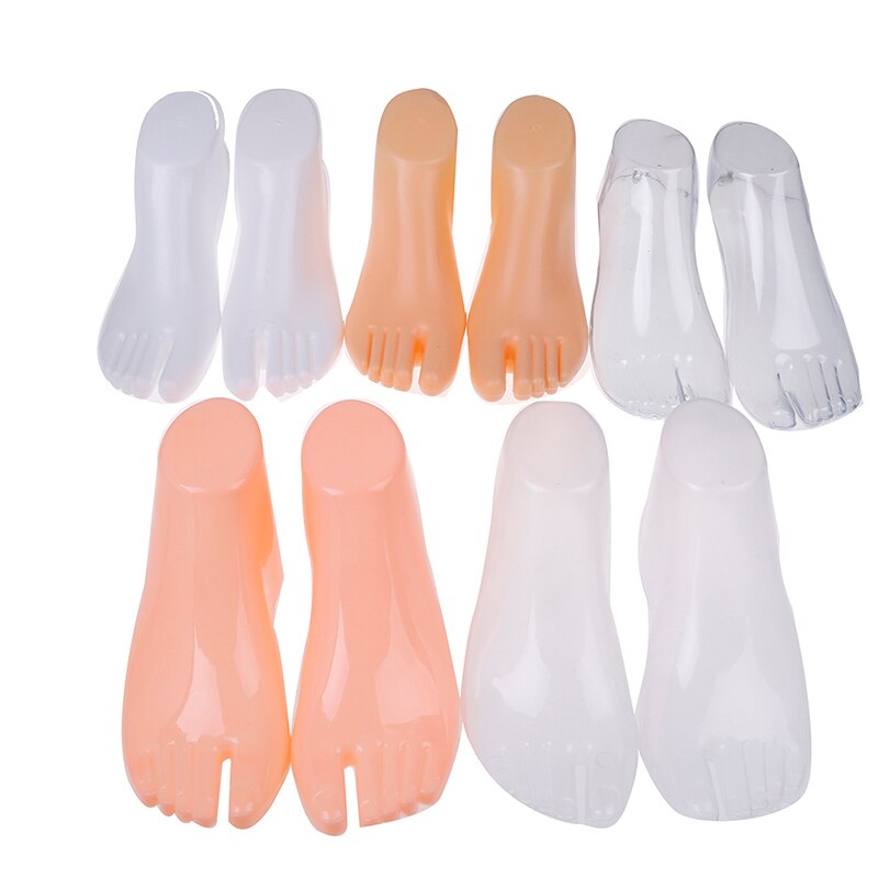 Nu/clair/blanc femme pieds Mannequin modèle pour pied string Style sandale chaussure chaussette affichage 1 paire