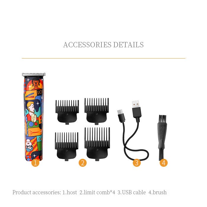 Elektrische Tondeuse Tondeuse Cordless Baard Trimmer Mannen KM-5017 Draadloze Oplaadbare Tondeuse Kapsel Baby Clipper