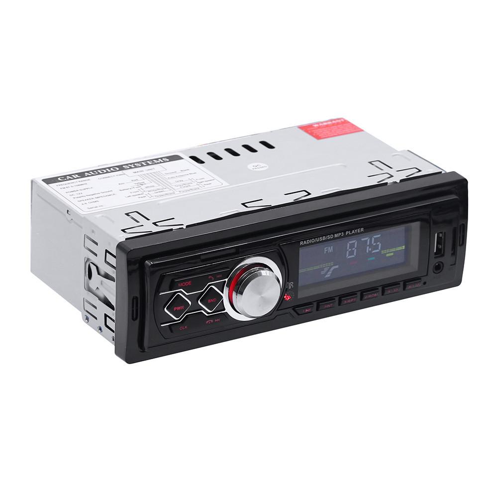 Universal 1 DIN Car Stereo Audio Bluetooth FM Aux Input Receiver SD USB MP3 Radio Player With 4 Channel Remote Control Aux