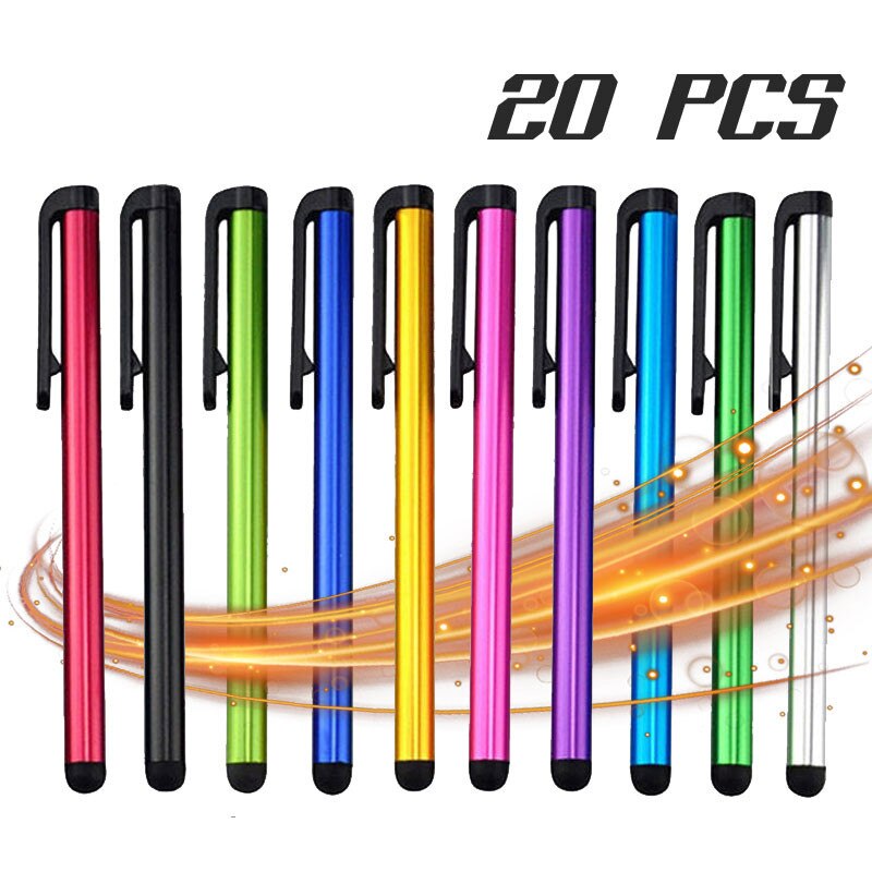 20pcs/lot Universal Stylus Pen Android Mobile Phone Capacitive Screen Touch Pen Writing Drawing for iPad Tablet Click Pencil