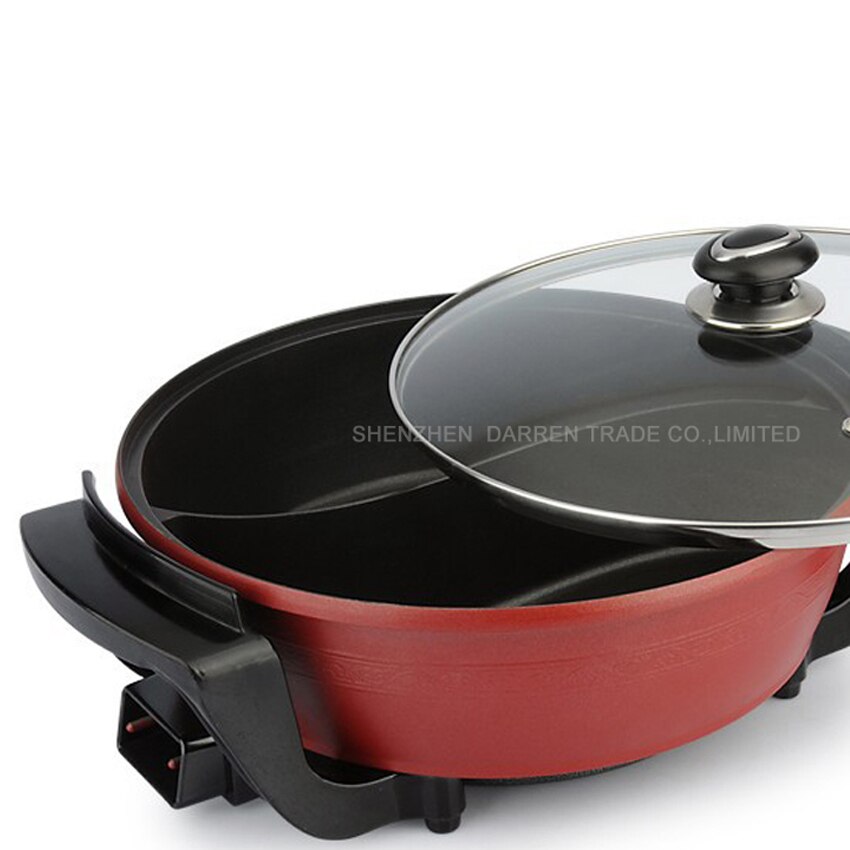 1PC 220V 1500W 6L Electric Multifunctional pot cooker Yuanyang Pot Household non-stick cookware