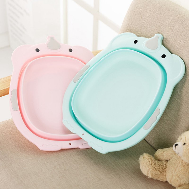 freundlicher Klapp Waschbecken Baby Arsch waschen Tragbare Baby Waschen Becken Kunststoff zerschmettern nachweisen Badewanne Gesicht Fuß Waschbecken rosa
