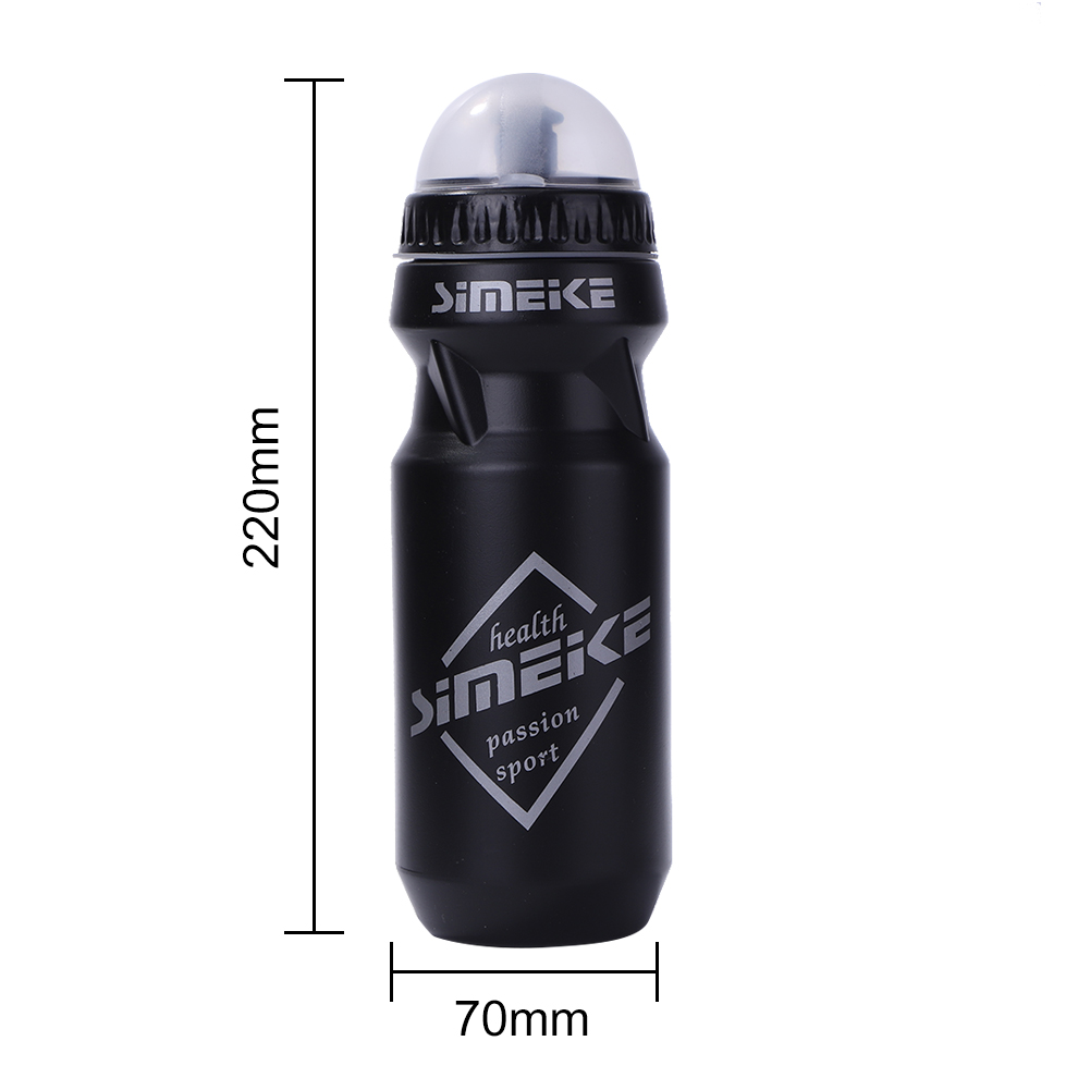 650ml MTB borraccia per bicicletta bollitore portatile borraccia per bici ultraleggera bicchieri per acqua tutto'aperto per ciclismo tutto'aperto: nero