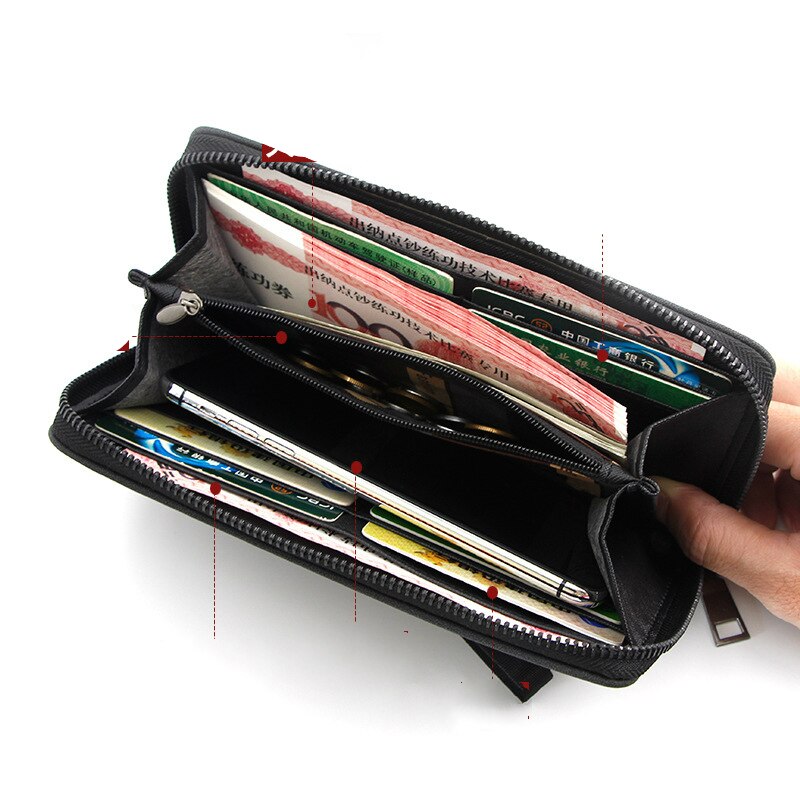 Heren portemonnee clutch bag billeteras para hombre heren portemonnee man portemonnee leer luxe carteira masculina couro