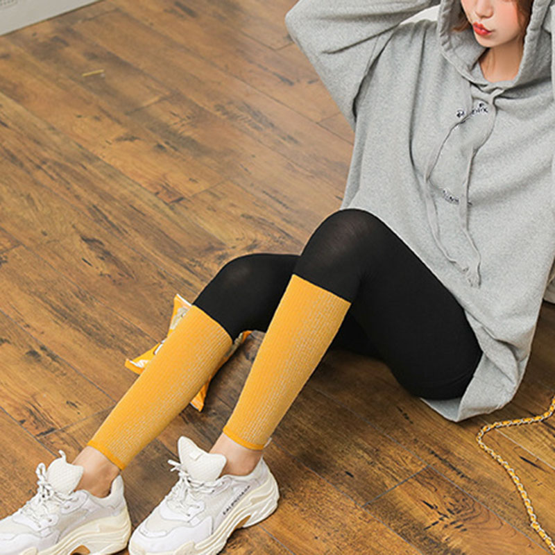 Women High Elasticity Leggings Autumn Winter Thick Warm Legging Stretch Pants B2Cshop: Black orange