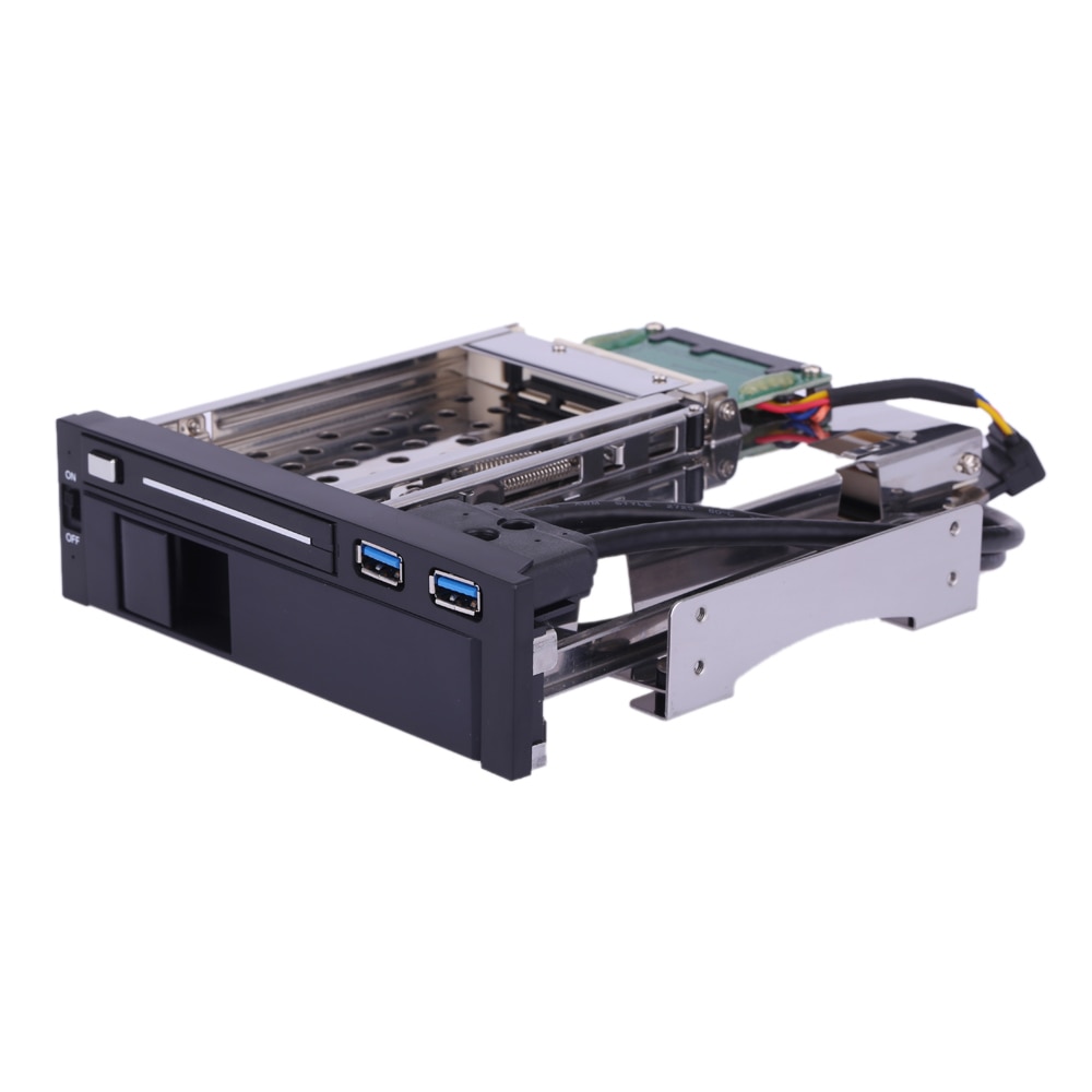 Dual bay 3.5 " +2.5 " tum sata iii hårddiskhölje hdd & ssd fack caddy case internt mobilställ med usb 3.0 port swap