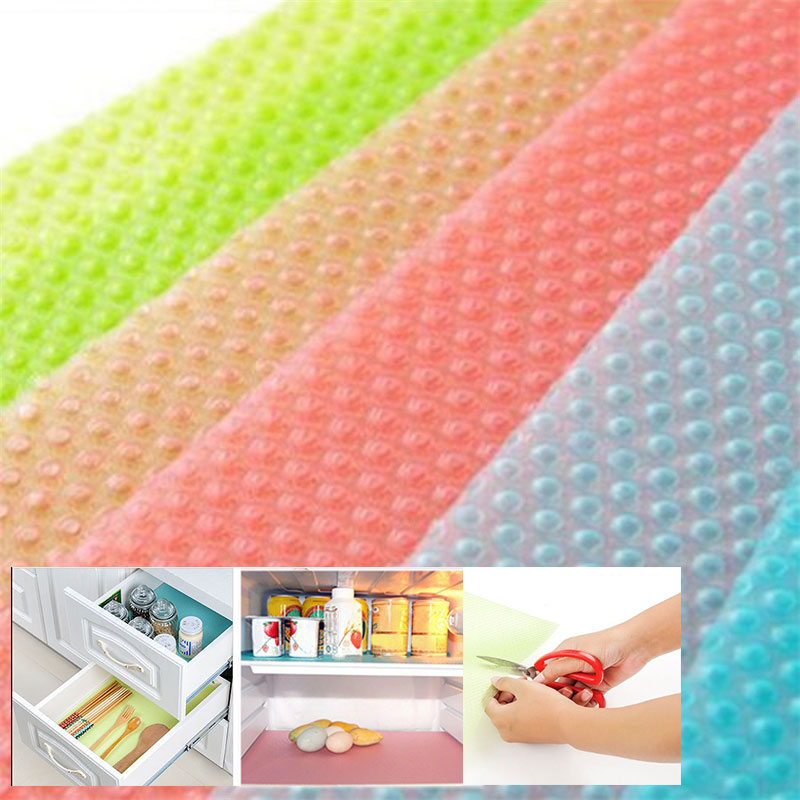 Alfombrilla para armario frigorífico, Anti-aceite, antibacterias, con absorción de moho, se puede limpiar, cortar, productos para el hogar, 1 Uds.