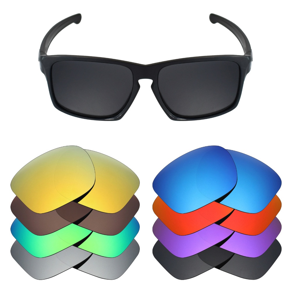 Lentes de substituição polarizadas mryok para lentes de óculos de sol oakley sliver (lente somente)-várias opções