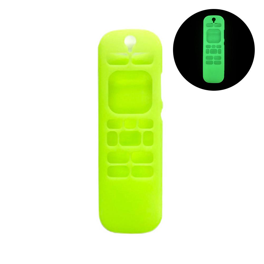 Silicone Case Durable Lightweight Protective Sleeve for Roku 3600R Remote Control: luminous green