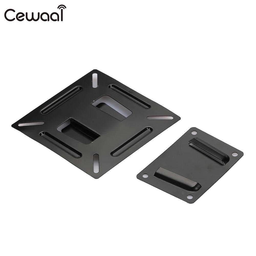 TV Wall Stand Computer 12 - 24 Inch Sturdy TV Mount Flat Panel TV LED Steel PC Screen LCD Bracket Black tv screen 24 inch tv sta