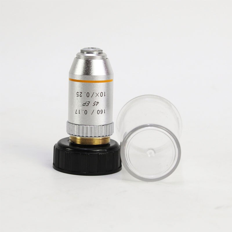 195 45EP Semi Plan Achromatic Objective Lens 4X 10X 20X 40X 60X 100X 160/0.17 for Biological Microscope: 10X