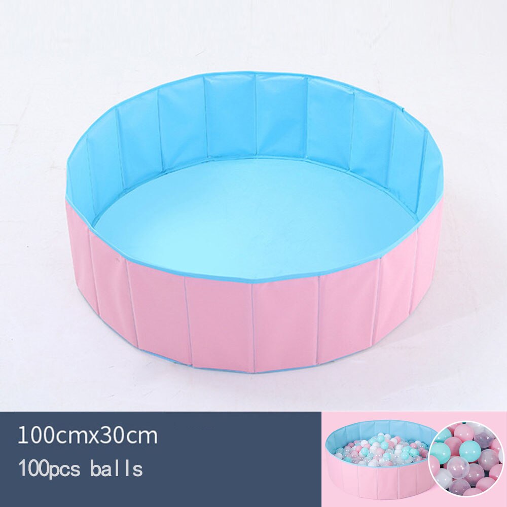 Baby Ball Pool Baby Playpen Folding Fence Baby Playground Washable Newborn Ball Pit Ocean Ball Kid Toy Babies Children's Tents: WJ4059B100-100PCS