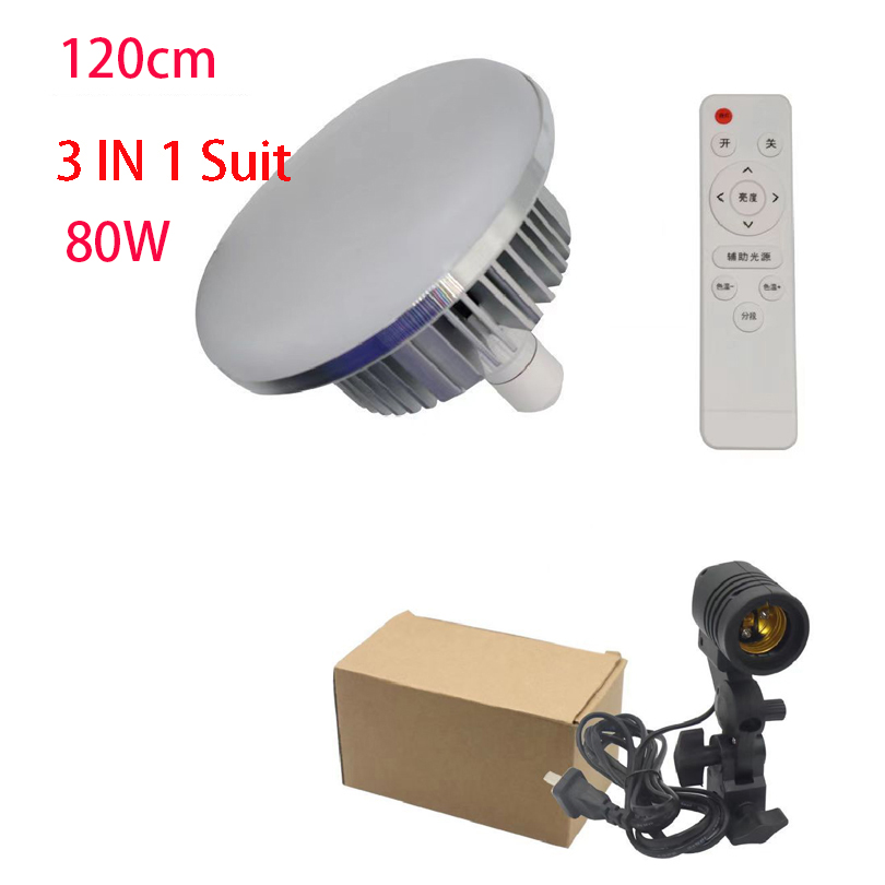 Video Light LED Fill Light Studio Video Light 3200K-5500K Dimmable Bowens Mount Continuous Light Remote Control Video Recording: grey