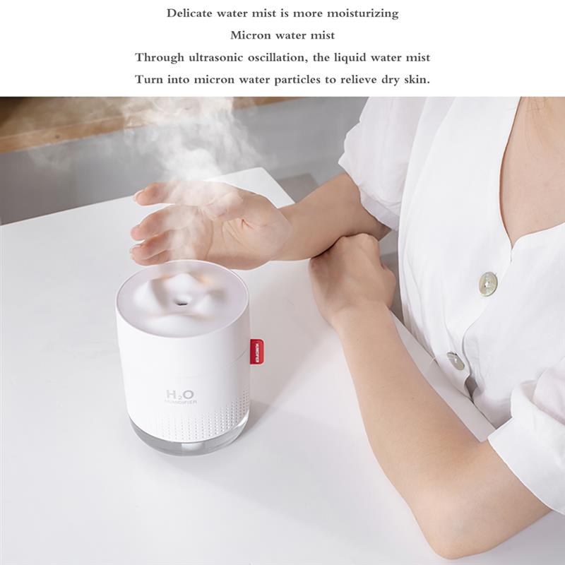 Ultrasonic Humidifier USB Desktop Mini Humidifier Household Atomizer Diffuser Indoor Air Purifier 500ML Safety