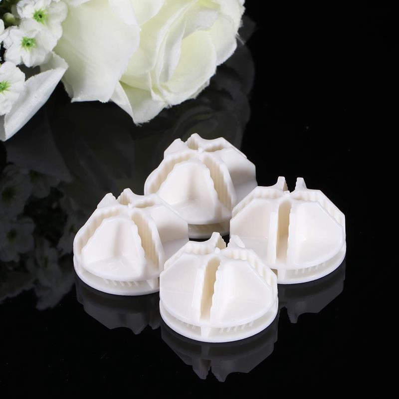 20 Pcs Grid Cube Connector Abs Connectors For Wire Cube Storage Shelving (White)