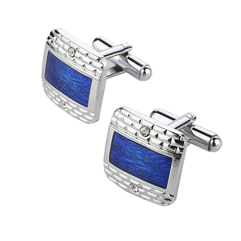 French Style Square Pattern Cufflinks for Mens Special Gentleman Jewelry Shirt Cufflinks for Male