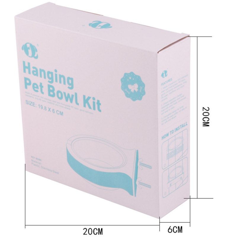 Hangende voerbak voor huisdieren, anti-val- en anti-bijtbak voor honden en katten, anti-val waterbak