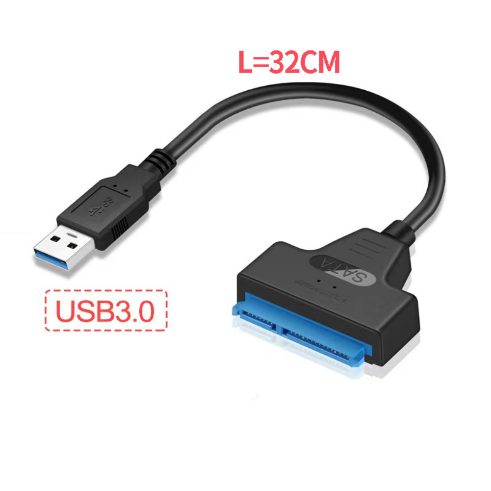 USB SATA 3 Cable SATA To USB 3.0 / USB 2.0 Cable Adapter Support 2.5 Inch/3.5 Inch External SSD HDD Hard Drive Sata III Dc Power
