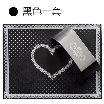 Professionele Set Nail Mat Nail Kussen Kussen Kant Hand Rest Holder Manicure Tool Opvouwbare Tafel Mat Pad Hand Kussen Siliconen: Black Set