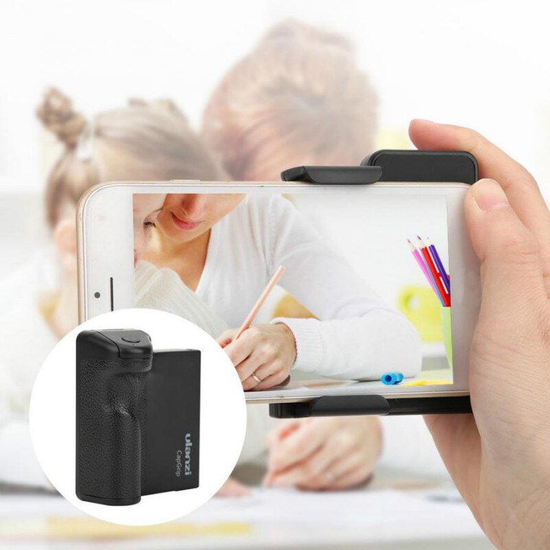 Ulanzi CapGrip inalámbrico Bluetooth Smartphone 1/4 tornillo Selfie Booster Handle Grip teléfono estabilizador adaptador titular trípode montaje