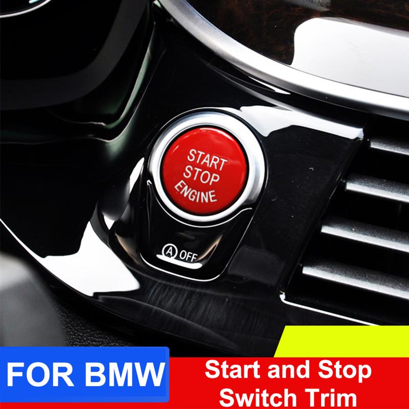Car Start Stop Engine Button Switch Cover Ignition Starter Engine Push Button Replacement Parts for BMW Series 1 3 5 X1 X3 X5