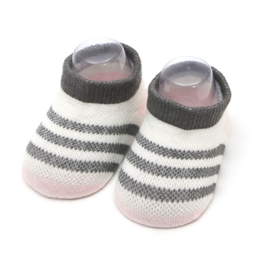 Pasgeborenen Baby Sokken Zomer Gestreepte Mesh Dunne Babysokjes Voor Meisjes Cotton Baby Jongen Peuter Sokken Bebe Leuke Boot sok