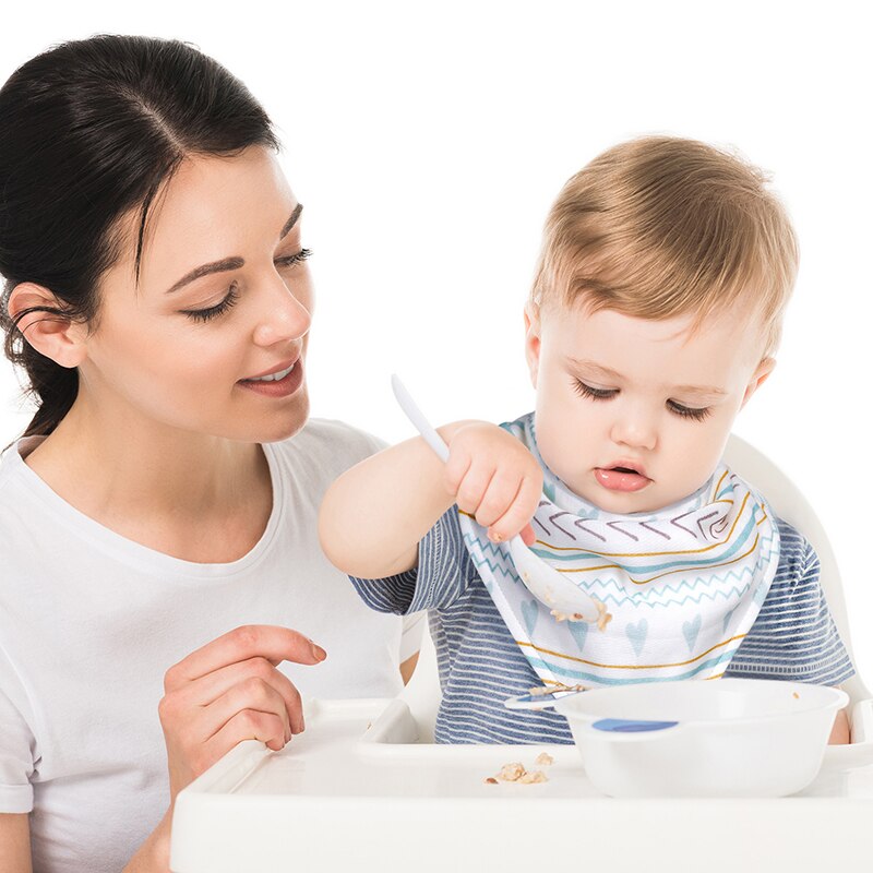 3Pc bavaglini Bandana in mussola per bambini triangolo Burp panni 100% cotone ragazzi ragazze bavaglini neonato asciugamano Saliva traspirante