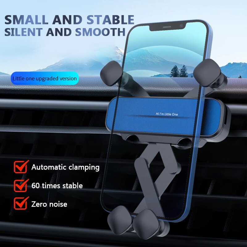 Car Smartphones Rack little one pro Gravity Automatic Locking Car Air Vent Clip phone Stand For Samsung iPhone Android phone
