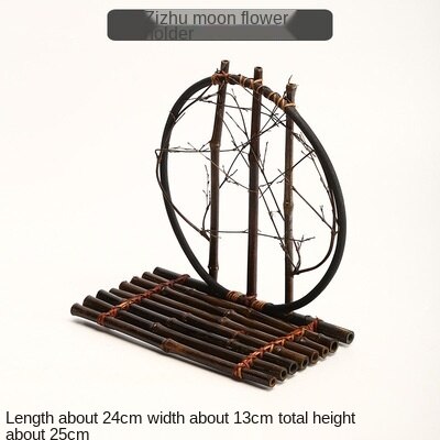 BAODETEA fiore di bambù cerimonia del tè decorazione cinese Zen sala da tè studio Hotel bambù tessitura composizione floreale cesto di fiori: I