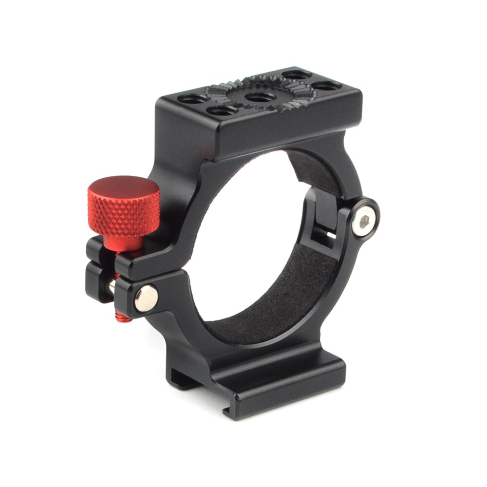 Adapterring-verlängerungsclip mit blitzschuh für zhiyun smooth 4 gimbal gear rosettenhalterung mit mikrofon-/led-licht-/monitor-anschluss