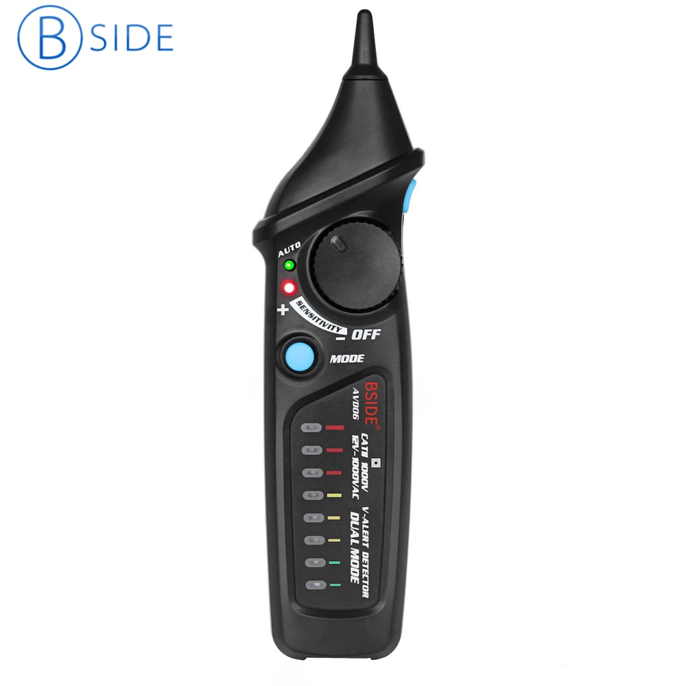 Bside AVD06 Non-contact Dual Mode Ac Hoge Precisie Voltage Detector Tester 12V-1000V Pen voltage Meter Socket Tester AST01
