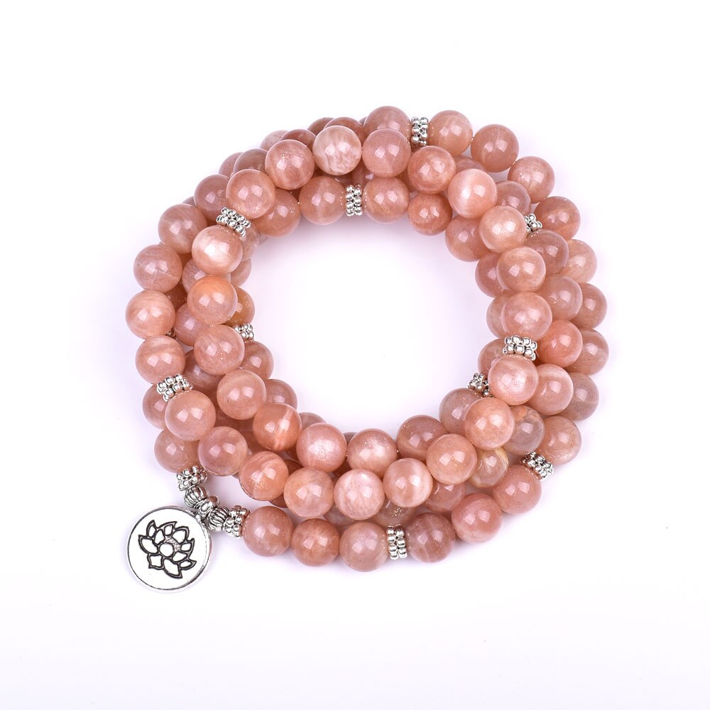 108Mala Zonnesteen Armband