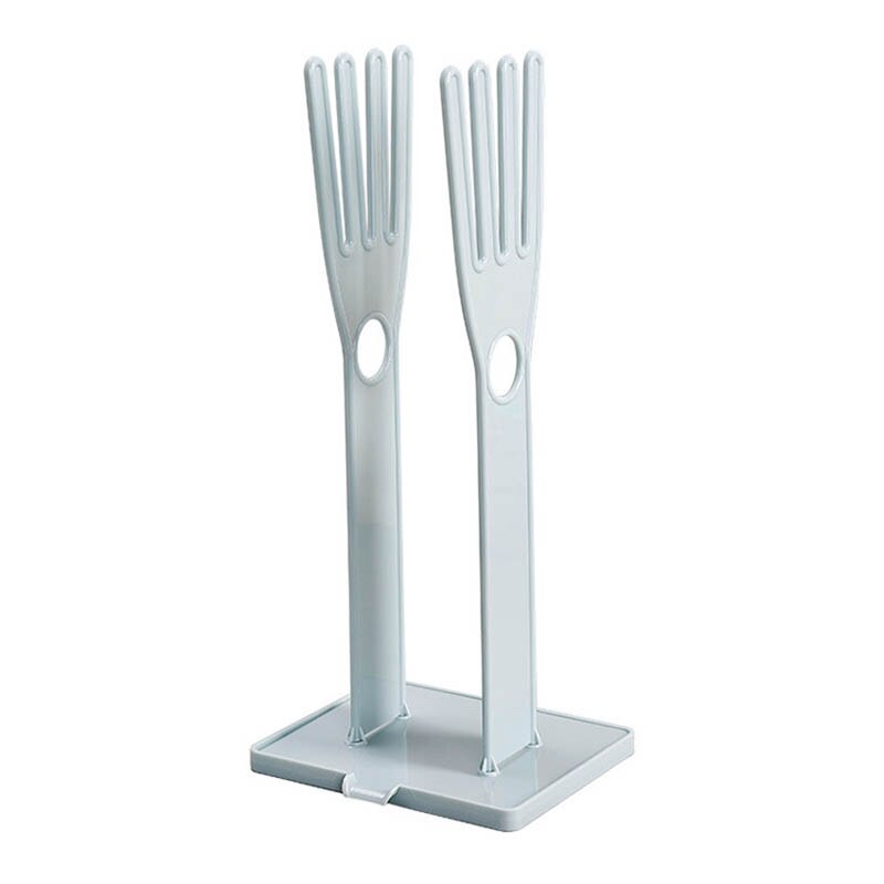 Portable Glove Drying Rack Kitchen Storage Rack Desktop Drainage Storage Rack Accessories Kitchen Tools: Blue