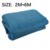 PE Markise Plane Camping Baldachin Zelt Garten Sonne Schatten Dauerhaft Praktische Feuchtigkeit Proof Strand Sun Shelter Tragbare Freien: blue 2mX6m