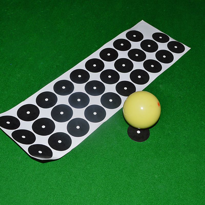 Billiard Point Stickers Black Table Spots White Ball Locator Sticker Snooker Pool Accessories American/English Y51D