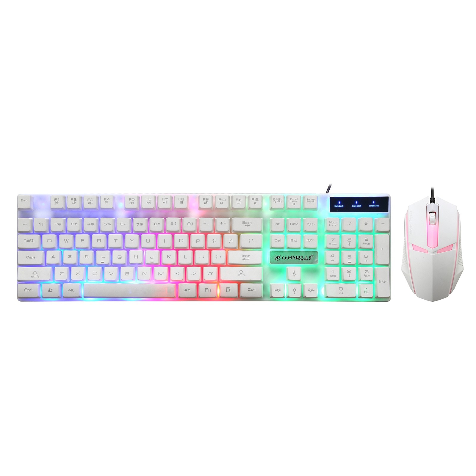 KM-002 przewodowy USB klawiatura do gier combo Essential podświetlana dioda LED mysz i klawiatura zestaw cicha mysz do gier zestaw do laptopa PC